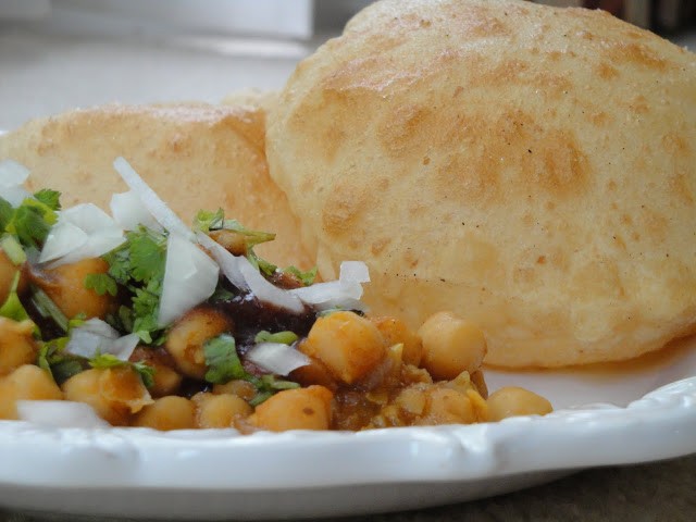 Chana curry with Bhatura