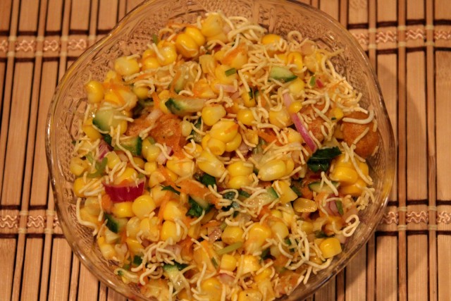 Corn chaat